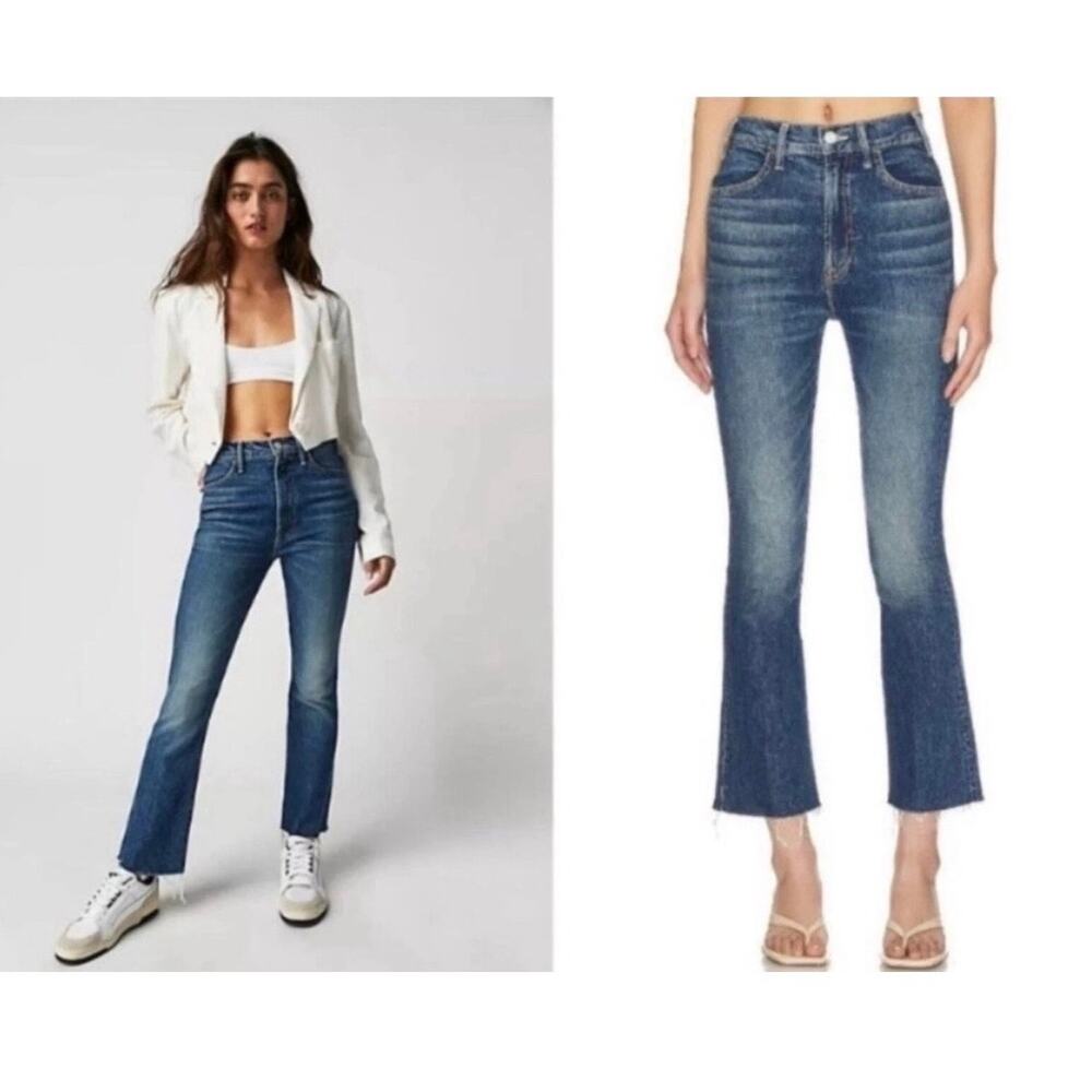 Mother Superior The Hustler Flood Fray in Beer Me Stretchy Denim Jeans Sz 27